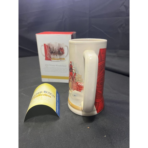 9569 - 2012 Budweiser Clydesdales "Winter Wonderland" Anheuser-Busch Beer Stein - Picture 6 of 8